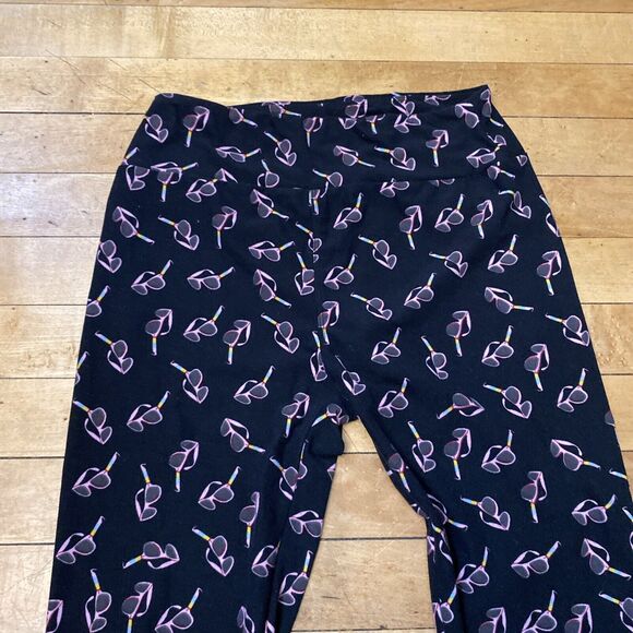LulaRoe Leggings Women’s One Size Sunglasses Black Stretch Soft - Picture 5 of 13